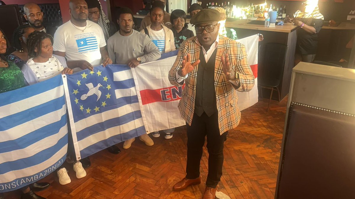 SCNC Southampton meeting 4th May 2024. Hosted by SCNC Chairman Mr Robert and Myself as SCNC Head of security. 
#scnc #ambazonia #Southercameroons #paulbiya #camerooncrisis
