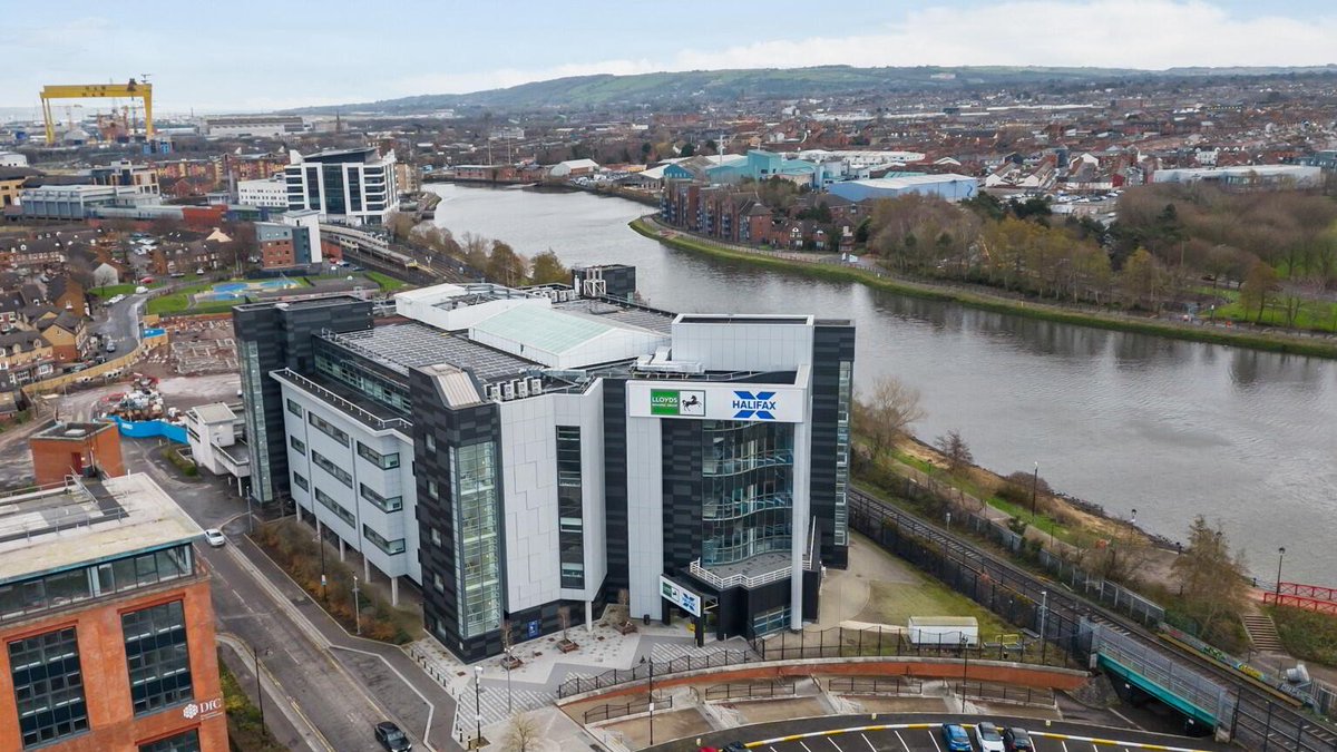 The current home of Halifax and the overall Lloyds Banking Group in the Gasworks in Belfast has gone on the market with @CBRE_NI for £7.5m. The business has said it's moving out of the building next year, moving to the new Paper Exchange