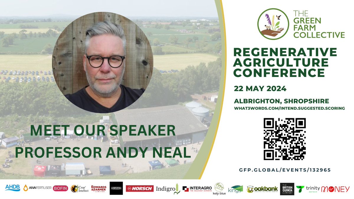 Professor Andy Neal @Rothamsted will be exploring the impacts of #glyphosate and tillage on #soilhealth #GFC24 Tickets are available 👉🏽gfp.global/events/132965