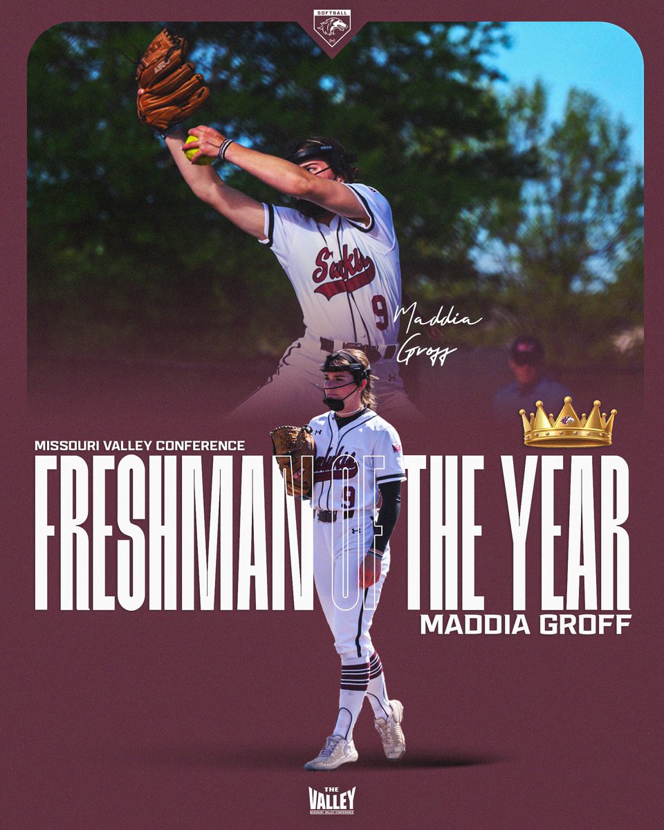 NO DOUBT ABOUT IT 👑 @MaddiaG wins the 2024 @MVCsports Freshman of the Year!