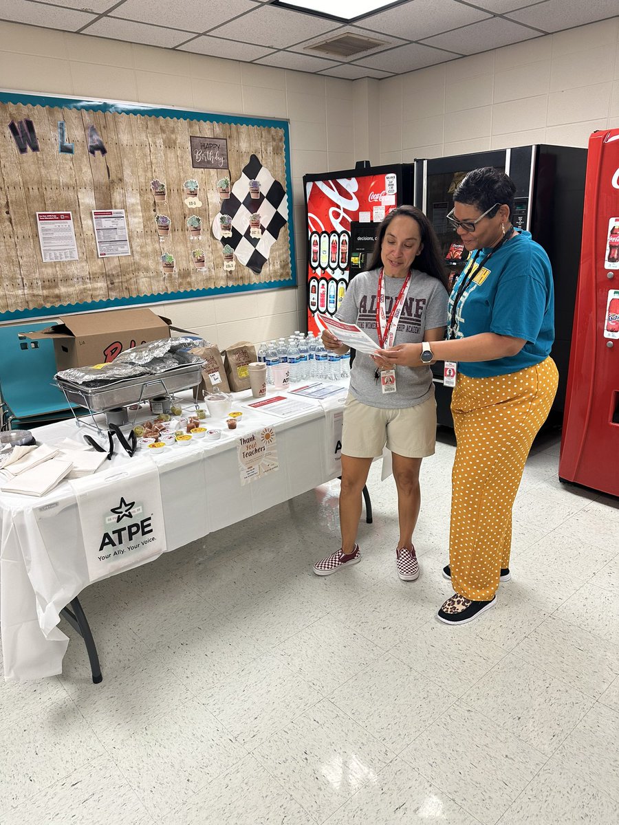 I am enjoying treating our @YWLA_AISD. As an @OfficialATPE Rep and SEL CHAMP, I witness and appreciate the dedication of our staff. #MyAldine #TeacherAppreciationWeek2024