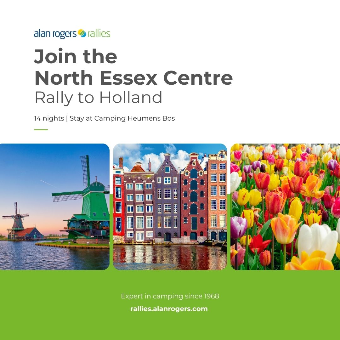 Holland is calling! 📣🇳🇱🌷 Discover charming canals, delve into Dutch design, and delight in delectable delicacies, join the North Essex Centre Rally this summer. Find out more ar.camp/holland-calling