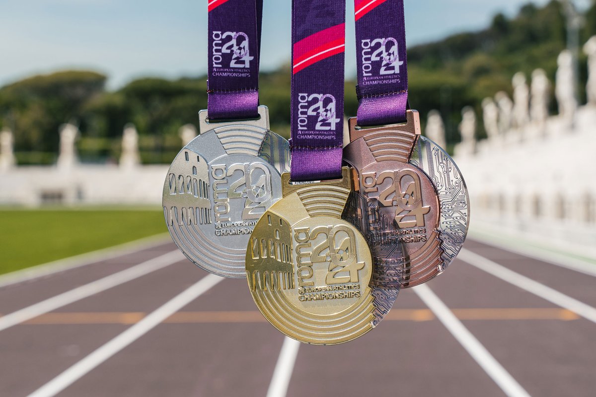 ICYMI - Here are the medals for this summer's @EuroAthletics Championships #Roma2024: