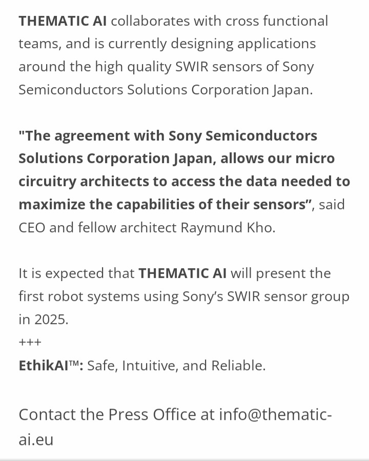 Hi @SonySemicon_JP, are you aware of the backgrounds of the owner/founder Raymund Kenrick David Kho aka Raymund Wei-mun Hui, a fraudster with a fake PhD and with several made-up items at his LinkedIn account? cc @Sony, @SonyNederland, @sony_jpn. thematic-ai.eu/NEWS/ETHIKAI-C…