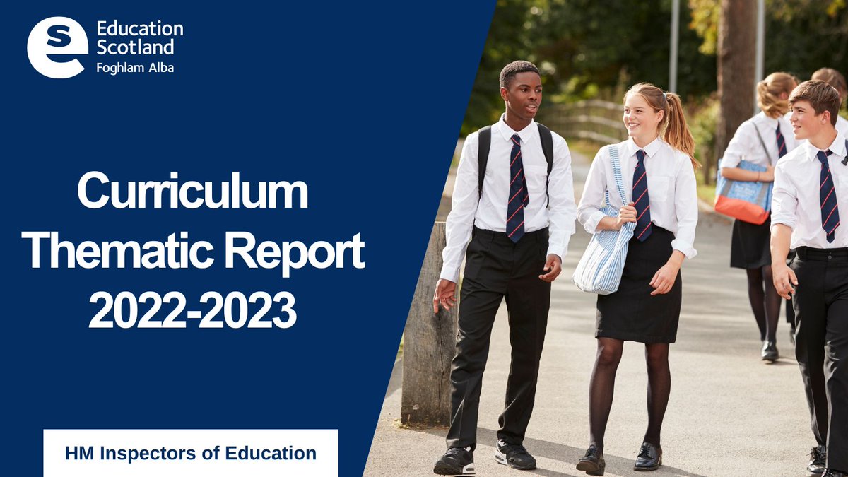 HM Inspectors of Education have today published a thematic inspection report on the design of the curriculum. Read the full report 👇 ow.ly/kT3950Rzpi8