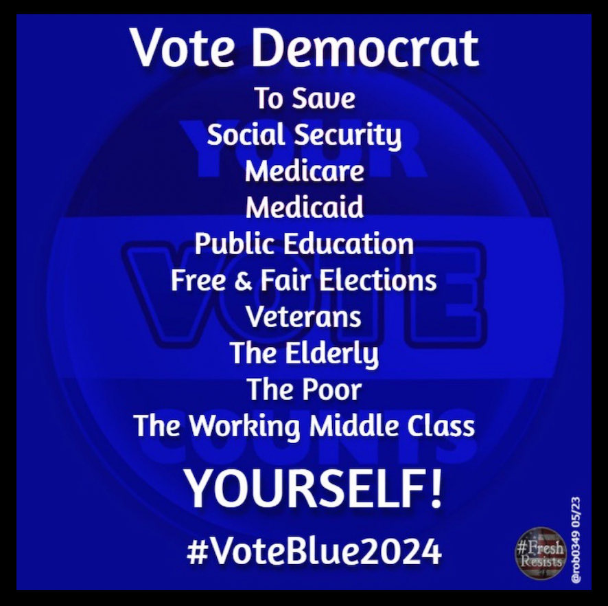 EVERY vote matters! #VoteBlue2024 💙