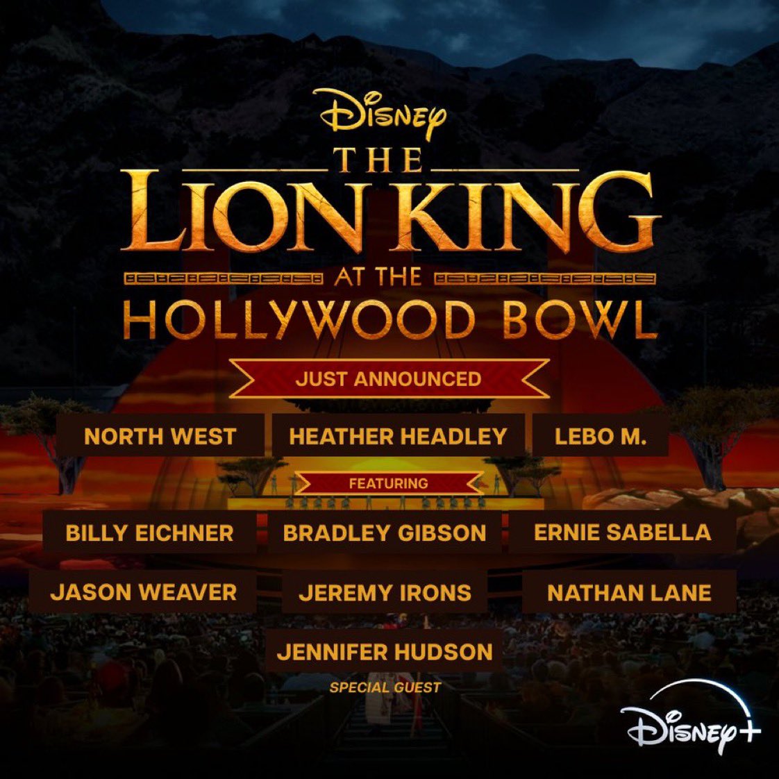 ‘THE LION KING AT THE HOLLYWOOD BOWL’ is coming to Disney+ later this year.

The live-to-film concert event of Disney’s #TheLionKing.