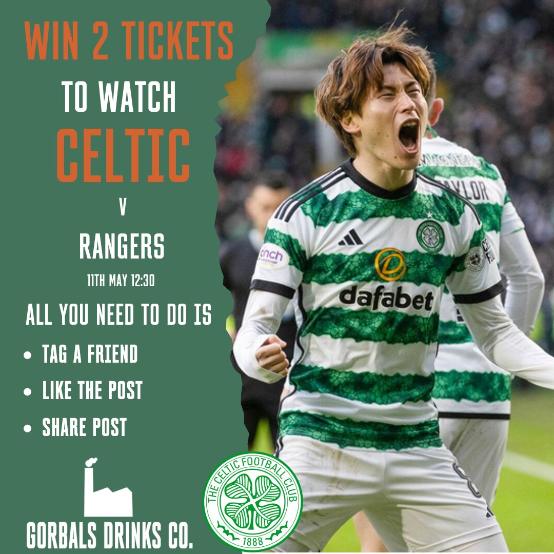 gorbalsdrinksco's tweet image. ⚽️ Old Firm Ticket Giveaway ⚽️

As Official partner of Celtic Football Club, we have a pair of tickets to be won for the Rangers game this Saturday 11th May.  

All you need to do is - 
1. Tag a friend 
2. Like This Post
3. Share Post

#CelticFC #gorbalsdrinksco #SPFL