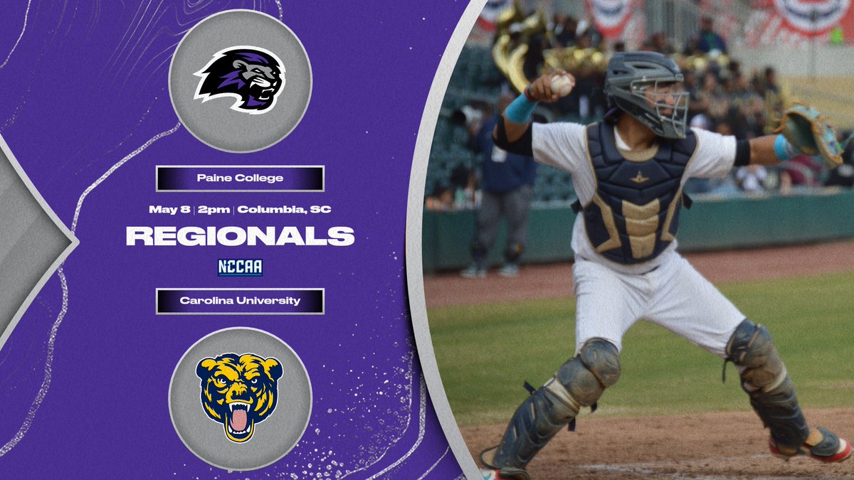 🚨Regionals Alert 🚨 
GAMEDAY 2 
🗓️May 8
🕒2pm 
⚾️Carolina University 
🎥 nccaanetwork.com/ciurams/

📍Columbia, SC