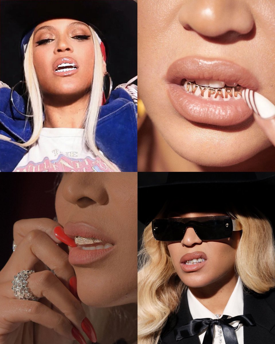 something about Beyoncé in grillz