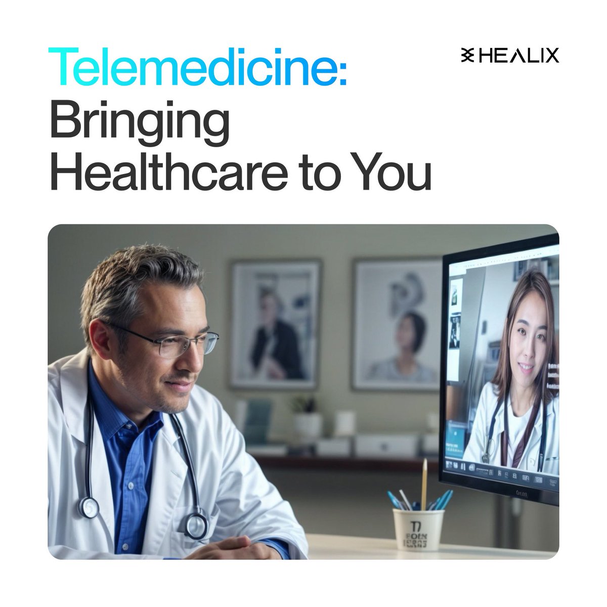 Telemedicine allows you to consult with healthcare professionals remotely, saving you time and hassle.

With Healix Protocol, we’re bringing quality #healthcare directly to your fingertips. 

Join the movement to experience the future of healthcare with #telemedicine! 🌐💉