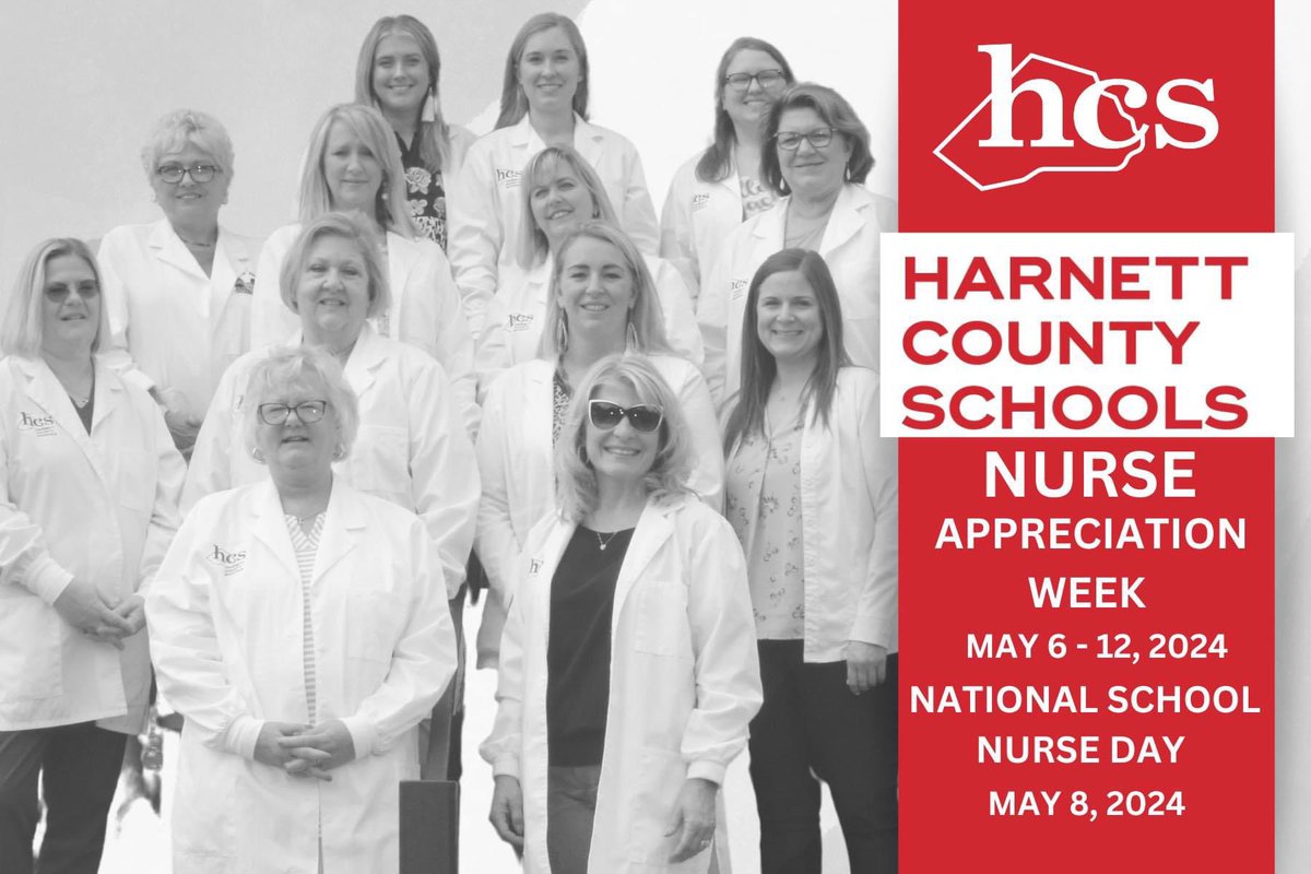 Nurse Appreciation Week is May 6-12, and today is National School Nurse Day! 

Thank you for everything you do to keep our school community healthy and safe. We appreciate you not just today, but every day!

#WeAreHarnett #InspiringLearnersToBeLeaders #SuccessWithHCS