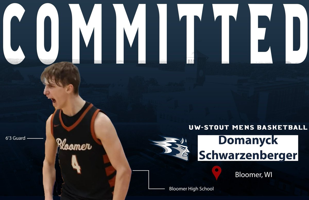 I would love to announce I’m committing to UW-Stout! I want to thank coaches, family, and friends. And a thank you to Coach Lake for the opportunity!