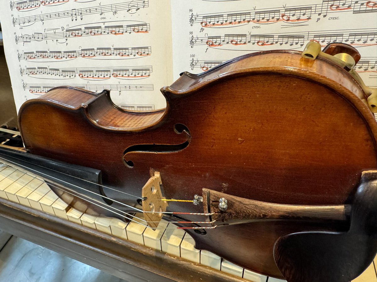 nangokupiano's tweet photo. 今日分かったこと。

楽器は変えずに一つのバイオリンで練習した方が良さそうです。

多分、弦とか弦高とか駒の形状とか弓とか色々あるのだろうけど、環境の変化に対応できる実力がないうちは特に…

あと、毎日練習しないとダメ😭

#バイオリン初心者 #violinbeginner https://t.co/FsMpOocKqq