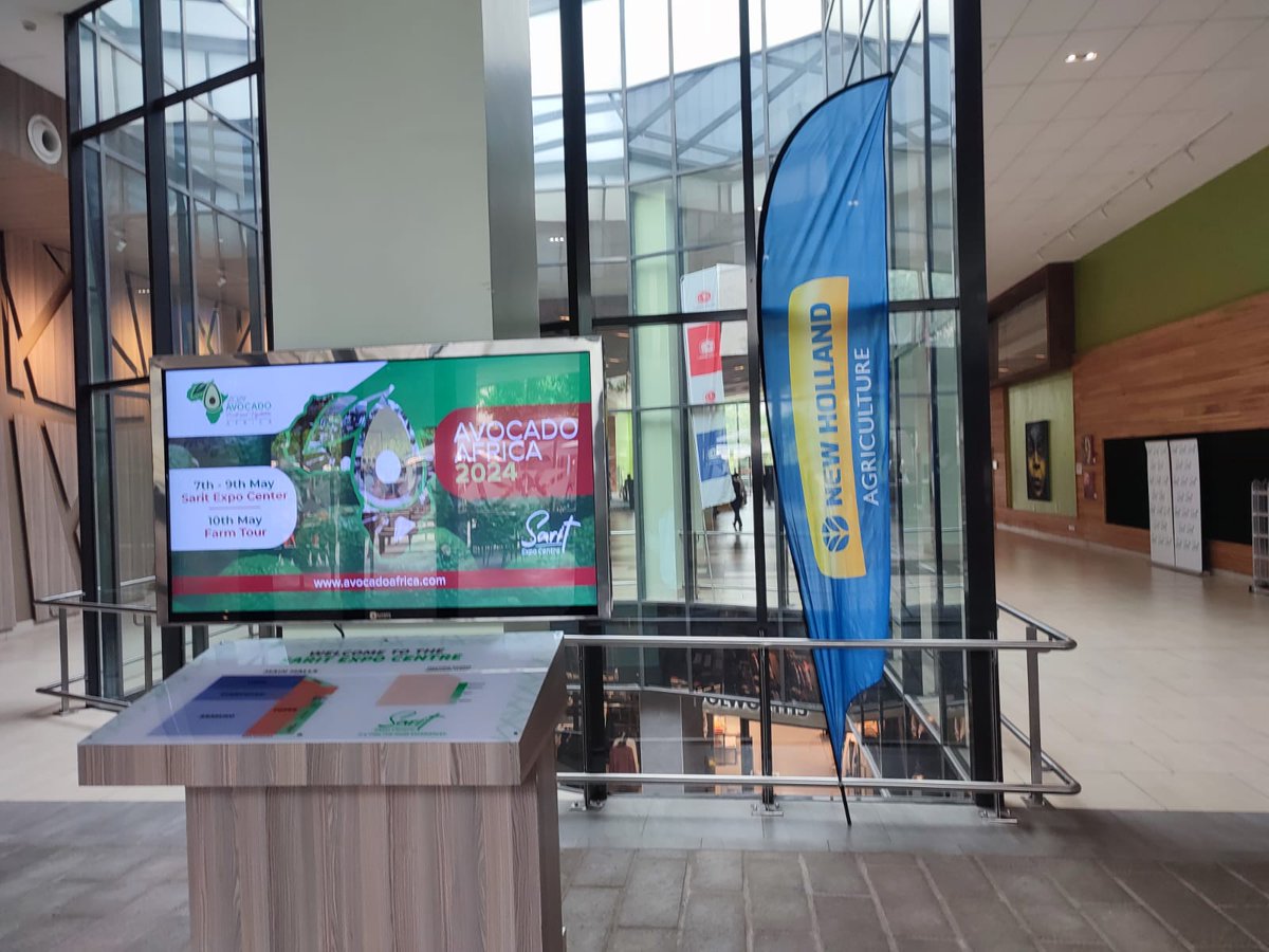 newhollandcmc's tweet photo. Join us at the Avocado Africa 2024 Expo at Sarit Centre! Head up to the second floor (Sarit Expo Centre) to our stand and get the chance to learn more about what we have to offer!
#CMCMotors #NewHolland #HeroHunterBike #AvocadoAfrica2024 #SaritExpo https://t.co/Bx0aPB9F22