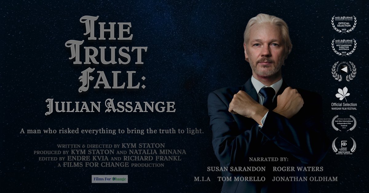 Back by popular demand! The Trust Fall: Julian Assange examines the insights that WikiLeaks shared, the resulting behaviour of the governments involved, the risk taken by Assange and the wider issues around press freedom. @thetrustfalldoc 12 & 16 May thegardencinema.co.uk/film/the-trust…
