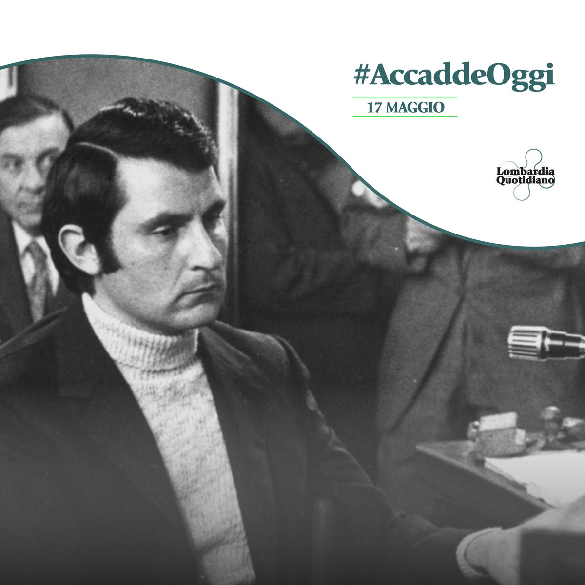 #17maggio #AccaddeOggi Nel 1972, veniva ucciso il commissario Luigi Calabresi, viceresponsabile della sezione politica alla questura di Milano. Dopo un iter processuale particolarmente travagliato, le responsabilità dell’omicidio vennero addebitate a esponenti di Lotta Continua