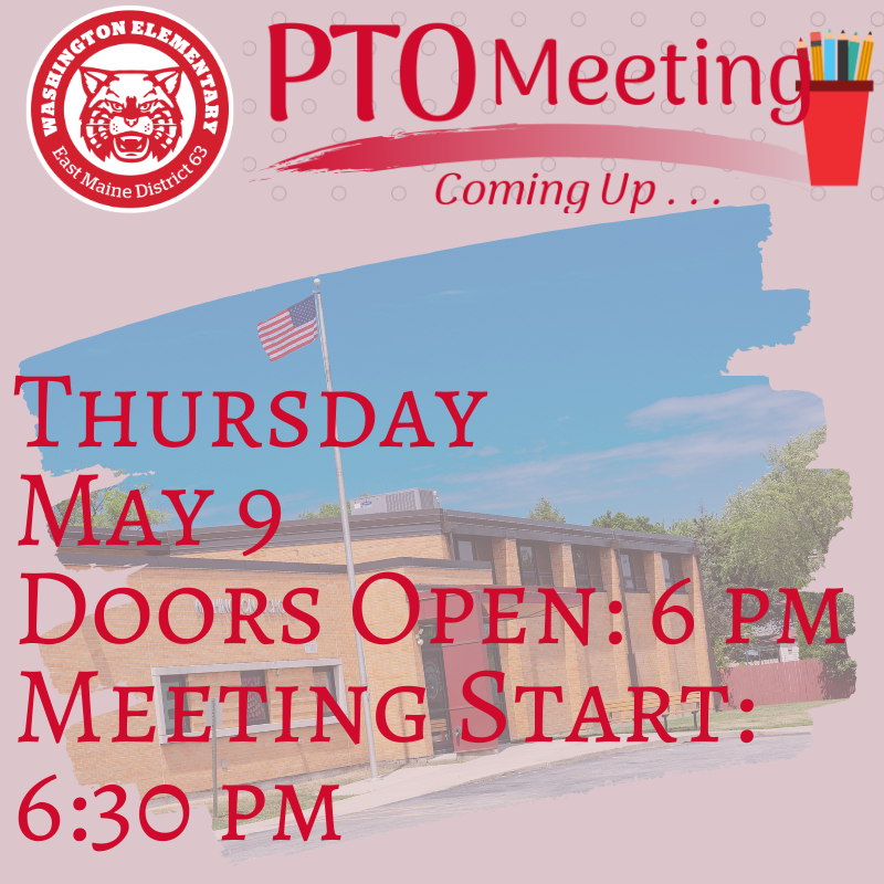 Don't miss our <a href="/PTOGlenview/">Washington School PTO Glenview</a> meeting TOMORROW, May 9! tinyurl.com/5n8sbs9u