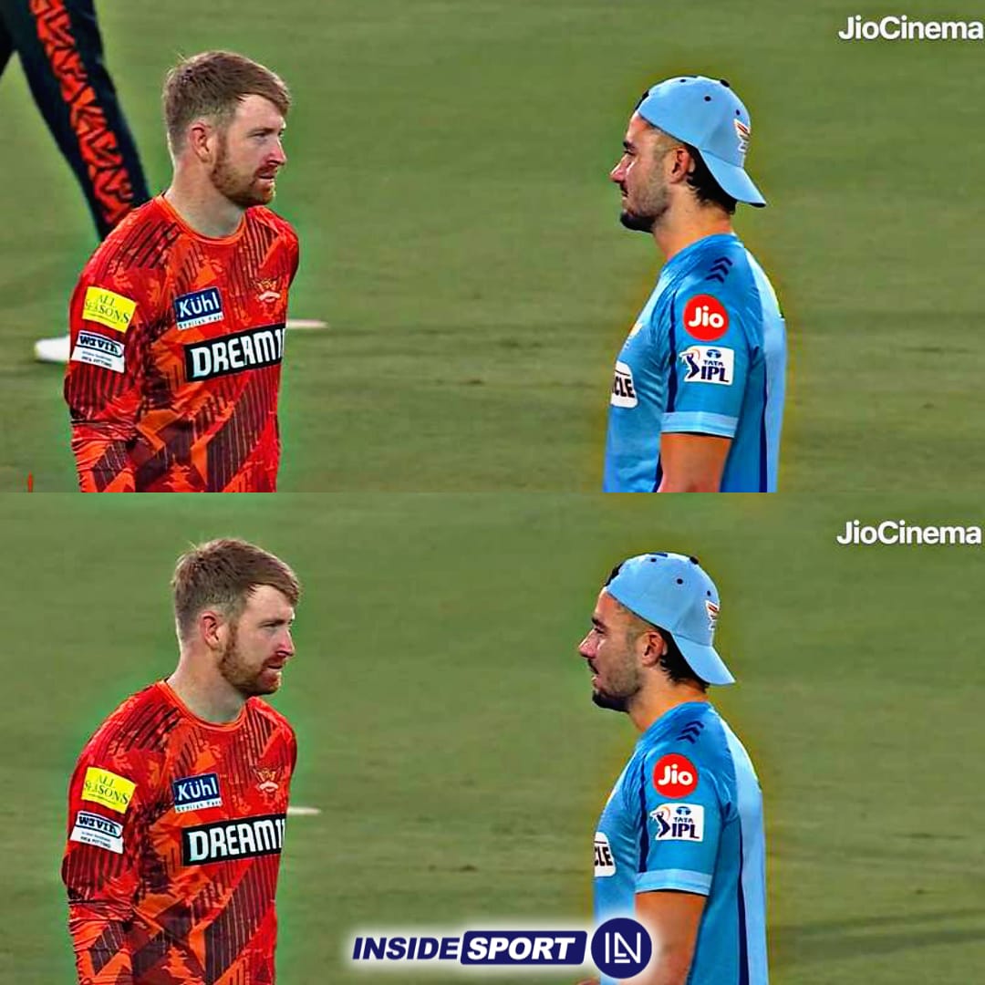 Two big-hitters in one frame 🔥 

📸: JioCinema

#IPL2024 #SRHvsLSG #HeinrichKlaasen #MarcusStoinis #CricketTwitter