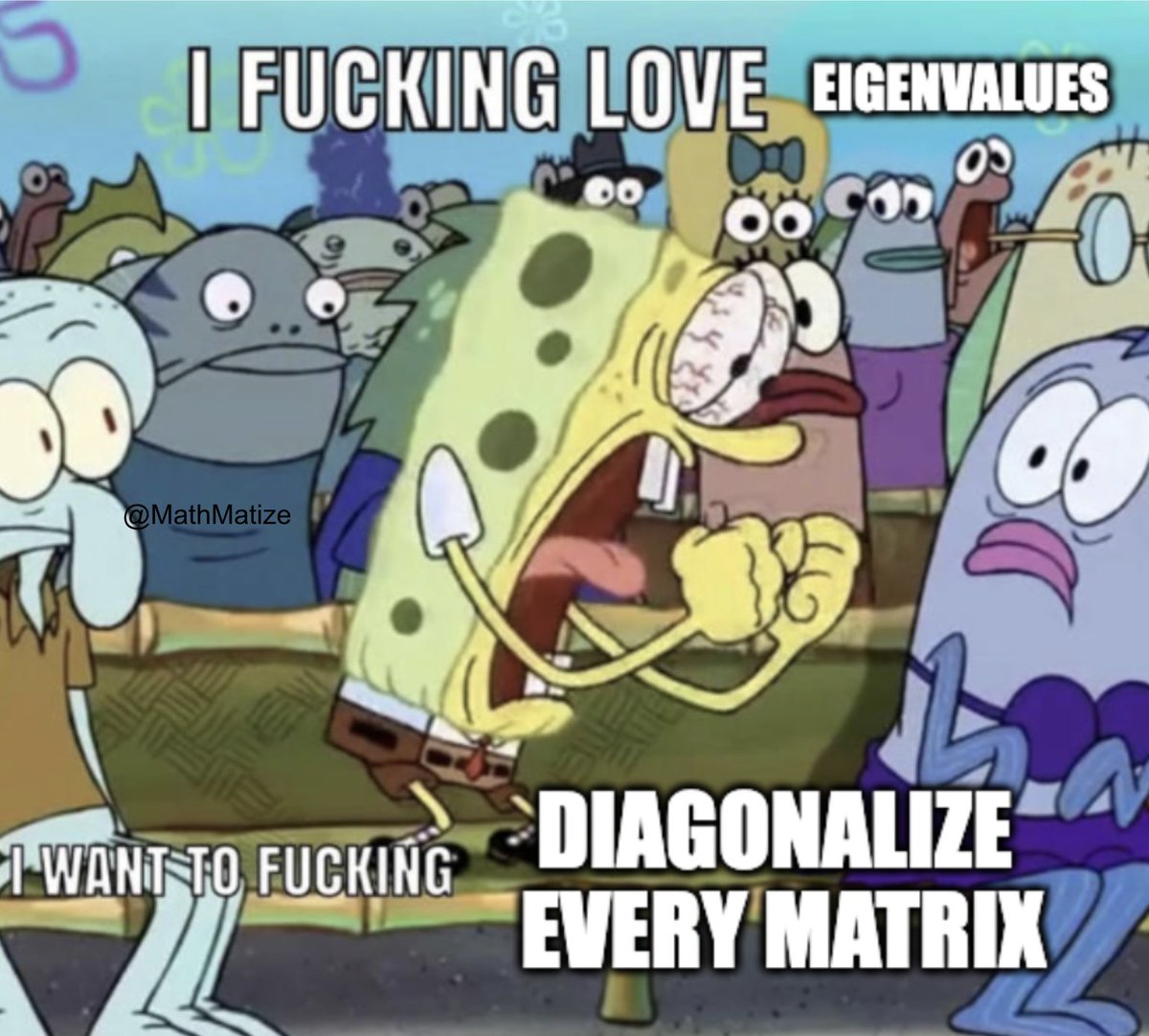 MathMatize's tweet photo. If only every matrix was diagonalizable https://t.co/oKwMTZsKMI