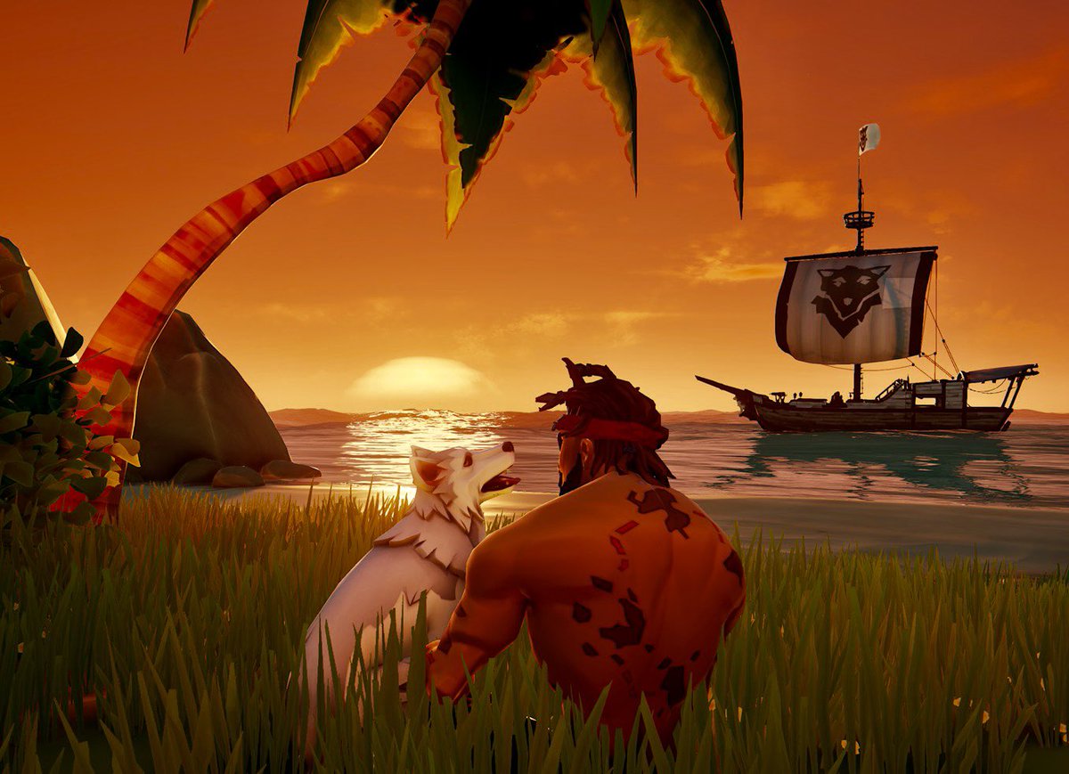 “The Good Boy”

#SoTShot Theme: Stunning Sunsets 
#SeaOfThieves @SeaOfThieves