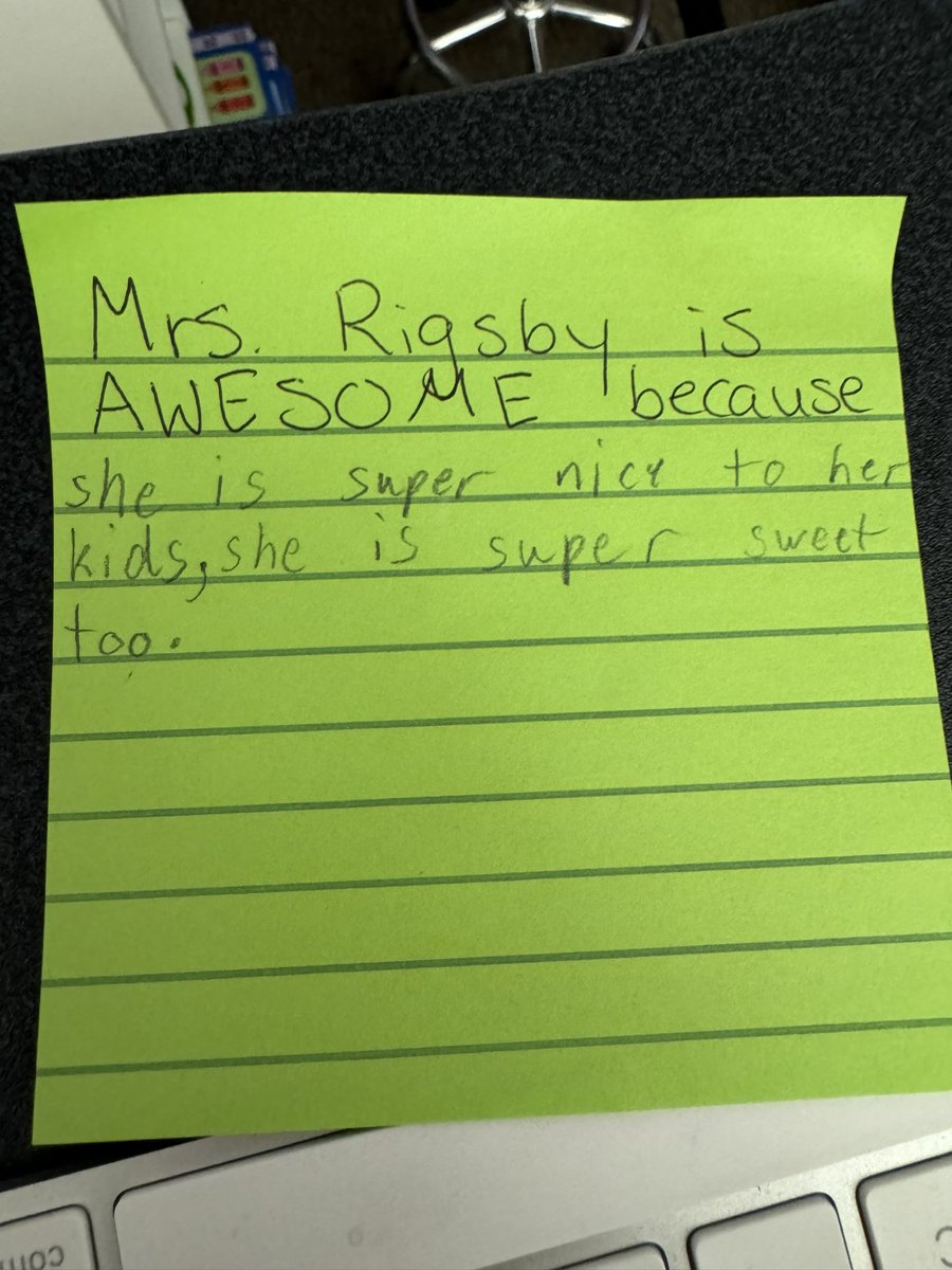 Found this at my desk after lunch! Such a sweet note! ❤️

#integratedk12 #TeacherAppreciationWeek