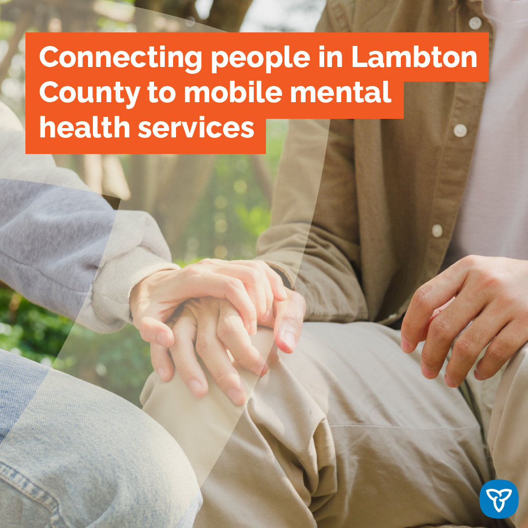 Ontario is investing more than $2.5M to launch a new mobile crisis response team in Lambton County to make it easier and more convenient for people experiencing homelessness or #MentalHealth and addictions crisis to get the support they need. Learn more: news.ontario.ca/en/release/100…
