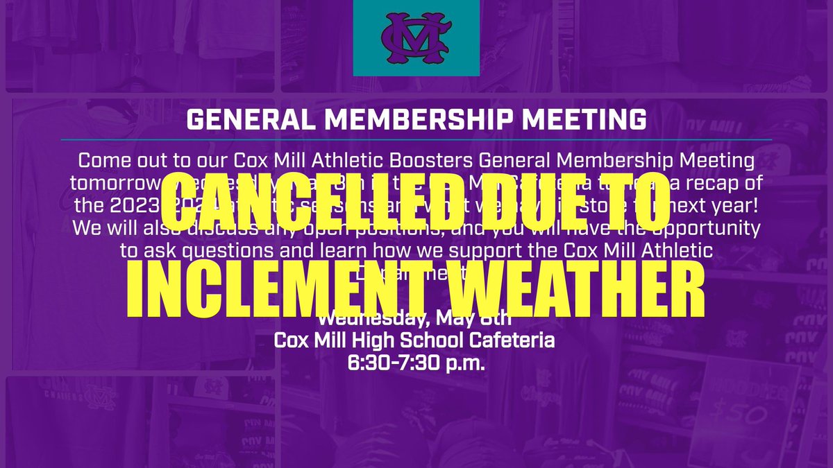 Unfortunately, due to impending bad weather in the forecast, we must cancel tonight’s General Membership Meeting. We will make sure to post a new date as soon as we have one available. Everyone please stay safe! Thank you for your understanding!