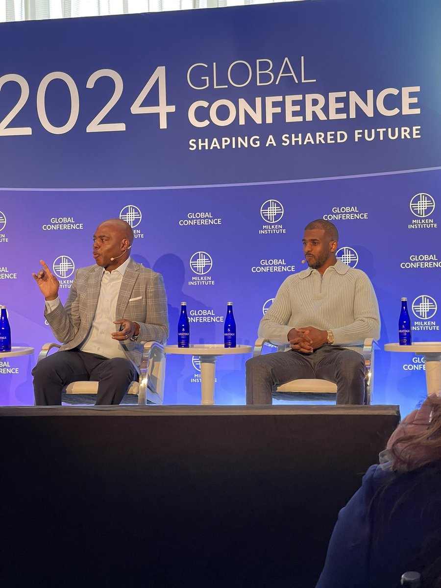Most excited for this convo with @CP3 @chrispaulfamfdn and his work with #HBCUs at @MilkenInstitute #MIGlobal @UNCF