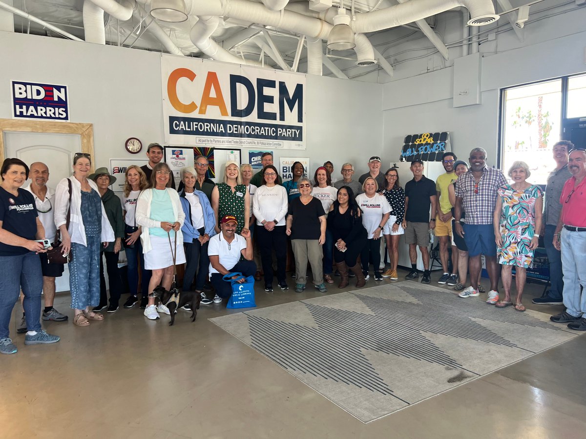 Had an amazing time last Sunday on our @CA_Dem canvass with @WillRollinsCA, myself, and special guest #DCCC Chair @SuzanDelBene! So grateful to have such a powerhouse leading our #DCCC, and what an incredible group of volunteers talking to voters about what's at stake in November