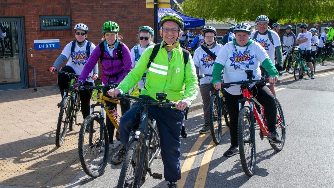 The on yer bike charity bike ride is back for 2024! Staff and service users will be cycling 33 Miles on Monday 20 May to raise money for EyUp! charity. You can sponsor the team here 👉 buff.ly/3QzcmiQ