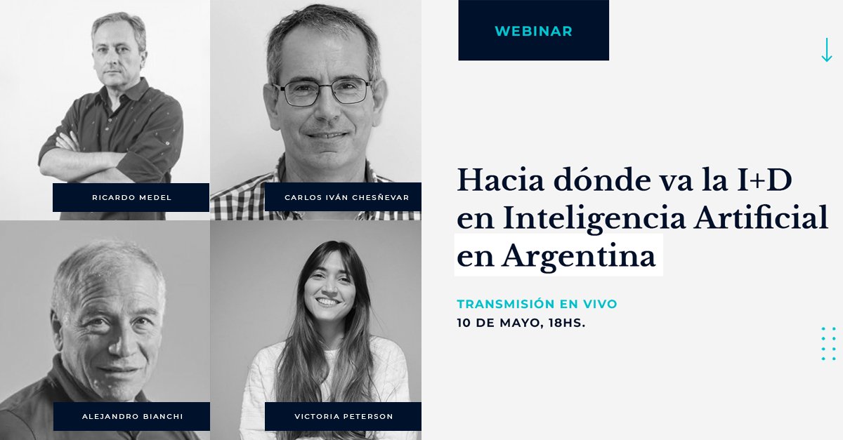 Te invitamos a conocer los desafíos de la #InteligenciaArtificial en un webinar junto a un panel de especialistas en investigación y desarrollo.

El viernes a las 18 horas lo vamos a transmitir en directo por nuestro canal de Youtube 👇
youtube.com/@fundacionsado…

¡Te esperamos!