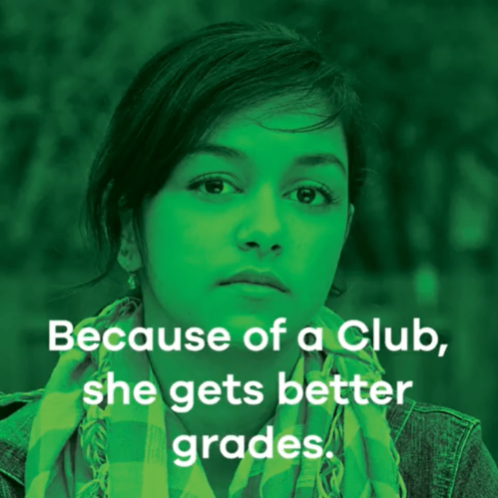 Kids’ grades can suffer for many reasons. Because of a Club, she gets better grades. Our kids do better in school and are more engaged in learning.

Help us make a meaningful difference today.

#BecauseOfAClub #OpportunityChangesEverything