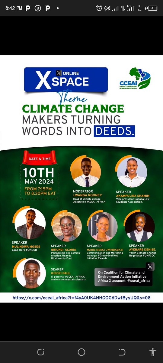 Let's talk about Climate and how we can advocate for a better climatic change in our Nation as young youth leaders.
#YouthLeadership
#GlobalImpact