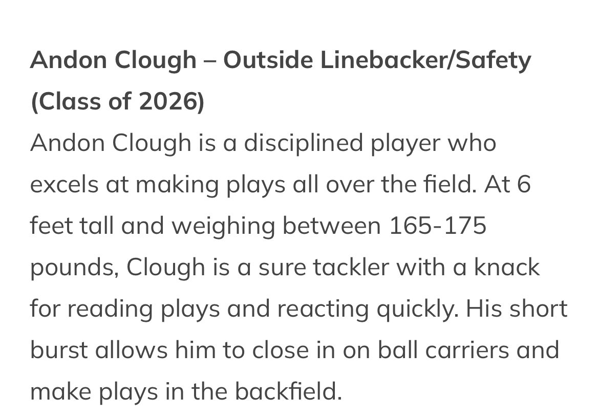 Thanks for the mention in this article @BigCountyPreps1! @RamsRhsFootball @CoachSmithers33 @BrodyWiseman @RHSramNation @PrepRedzoneFL @FLVarsityRivals @Dwight_XOS @larryblustein @Andy_Villamarzo Can’t wait to see all that is in store for my upcoming season! 💪🏼