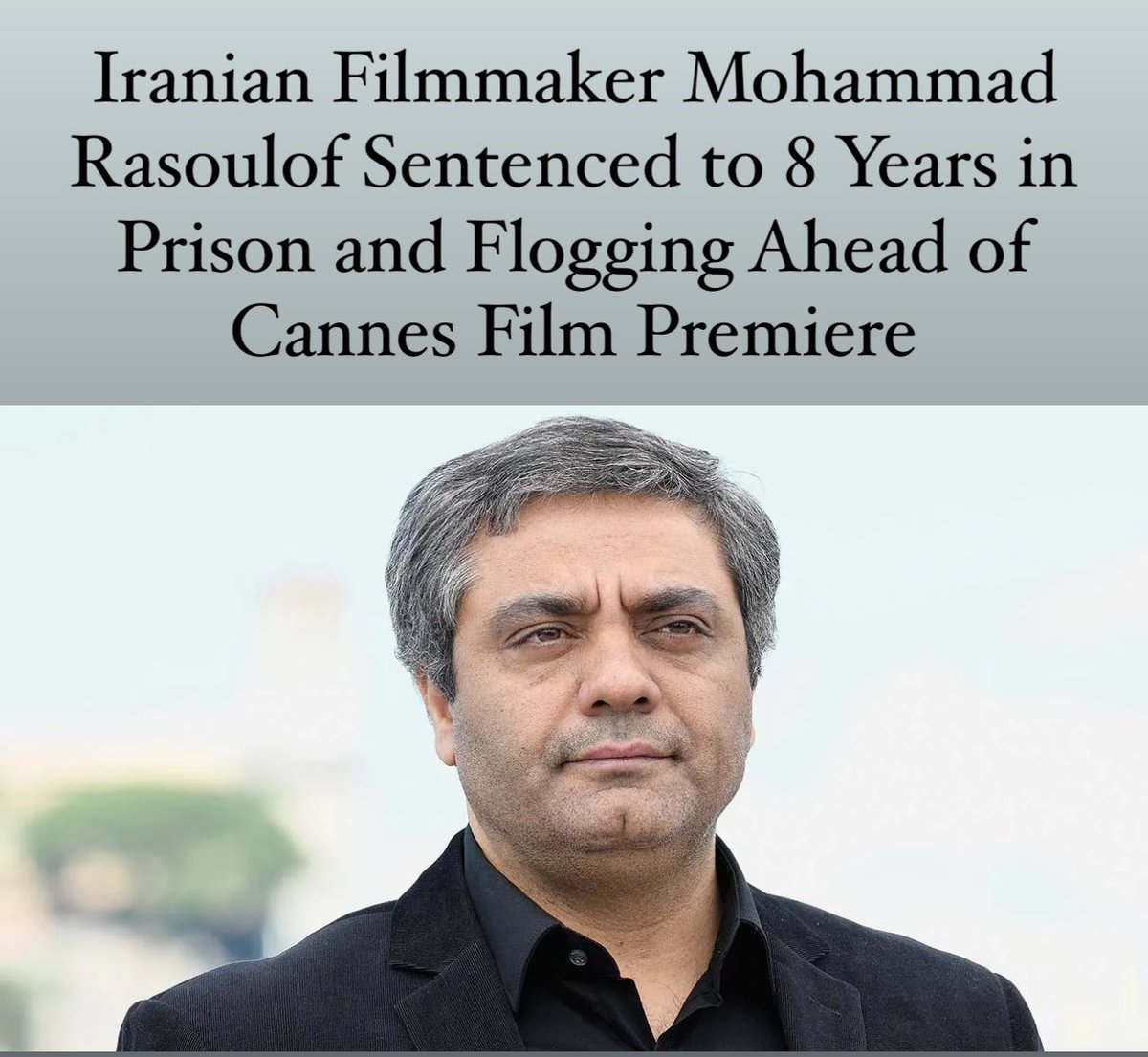 May 8 - Iranian filmmaker Mohammad Rasoulof has been sentenced to eight years in prison by Iran’s Islamic Revolution Court. 
In addition to the prison term, he will also face flogging, a fine, and confiscation of property. 
This verdict comes just days before the premiere of his…