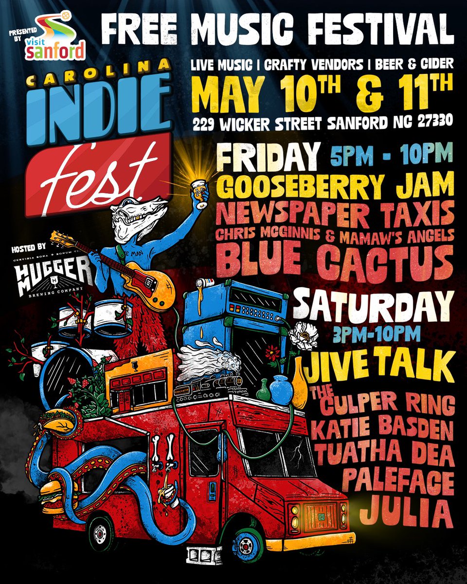 Headed to NC &amp; OH this weekend for Carolina Indie Fest! 🤘🏽🤘🏽