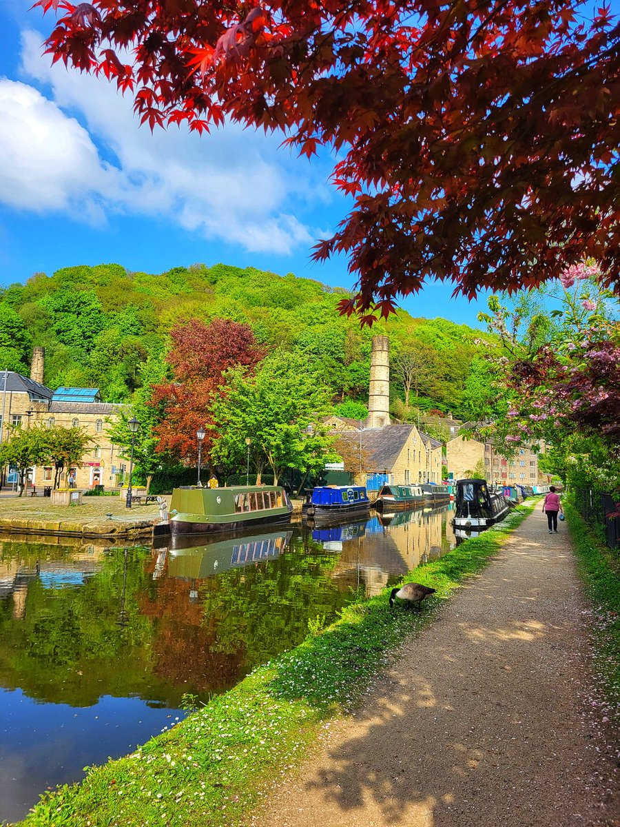 The Rochdale canal at Hebden Bridge in West Yorkshire.