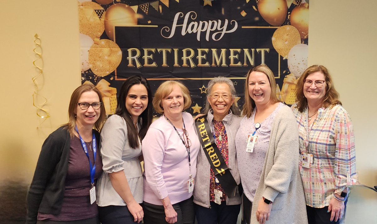 Happy Retirement to #diabetes educator Sharon Chan! She became a #RegisteredDietitian in 1984 and joined the DCOE care team @UMass_Medicine in 2014.  Pictured below with the @umassmemorial diabetes education team led by manager Cheryl Barry, RN, CDCES (right).