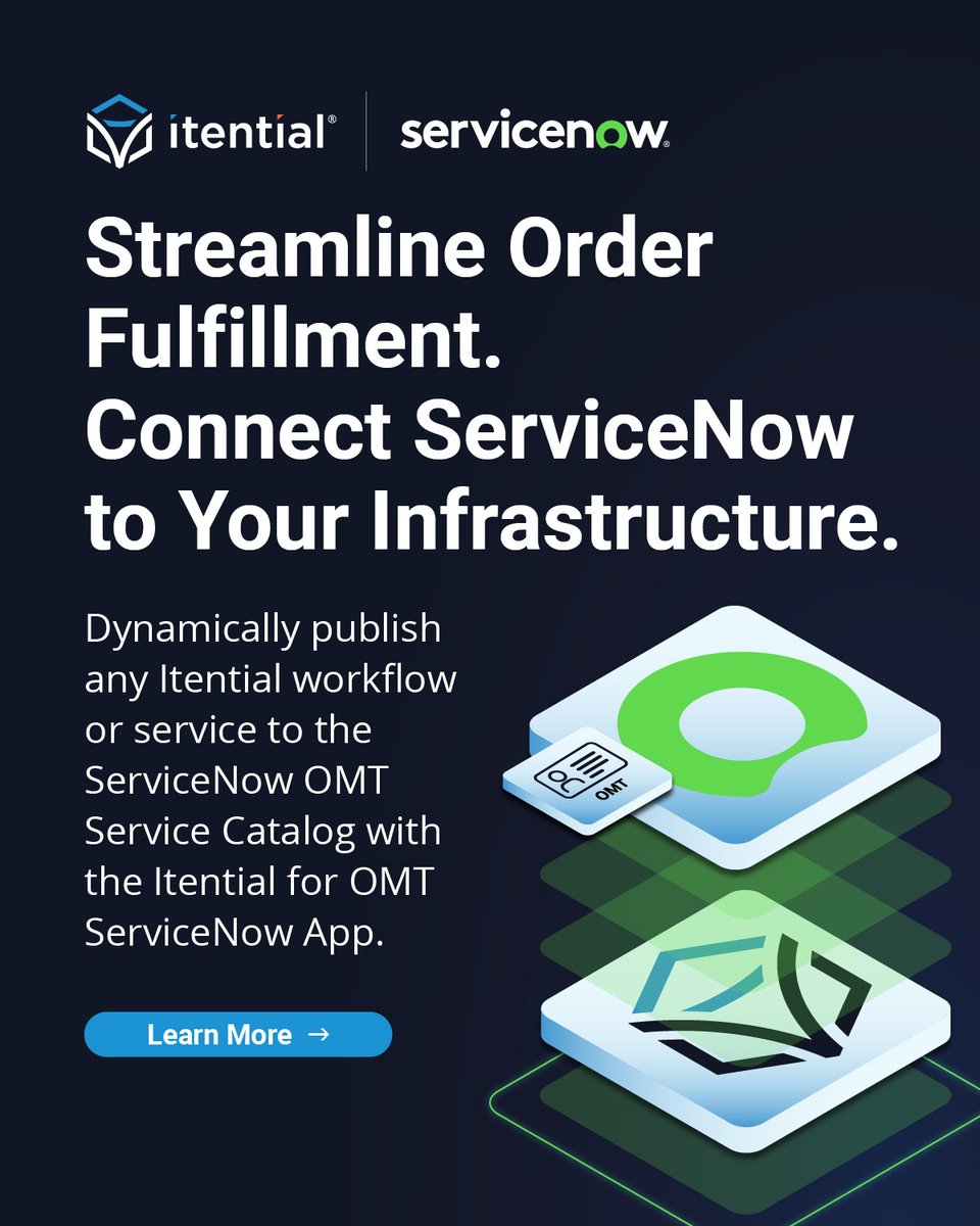 The new Itential App for @ServiceNow OMT is the fastest path for service providers to launch new innovative networking products to keep up with customer demand. If you’re at #Knowledge24, come see how it works at booth 4526, or learn more here: bit.ly/4bvs1Yz