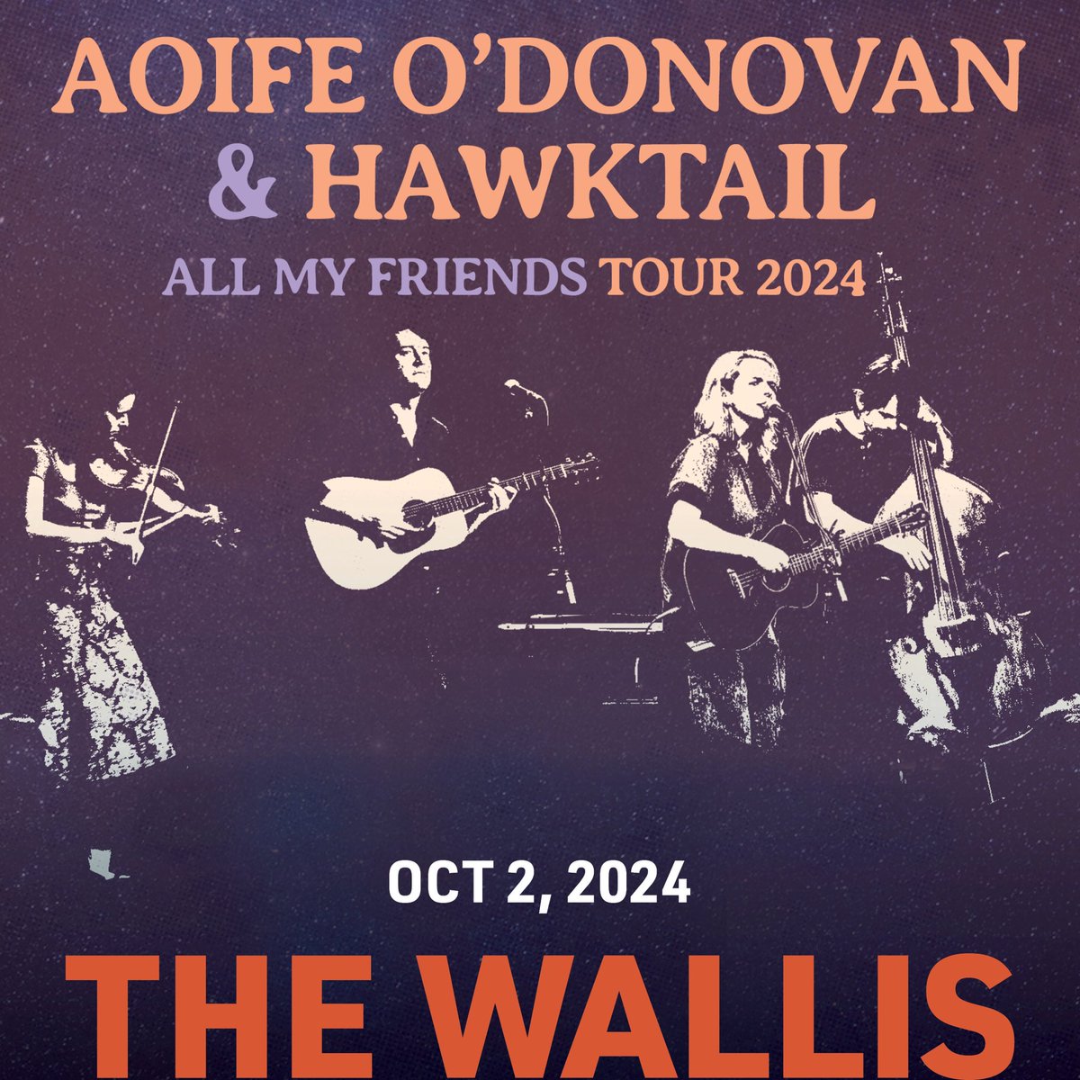LA! After the listening event in March, I couldn’t stay away. SO EXCITED to return Oct 2nd with my friends @hawktailband to play the beautiful Wallis Center. Tickets are now on sale here: tickets.thewallis.org/single/SelectS… 💚