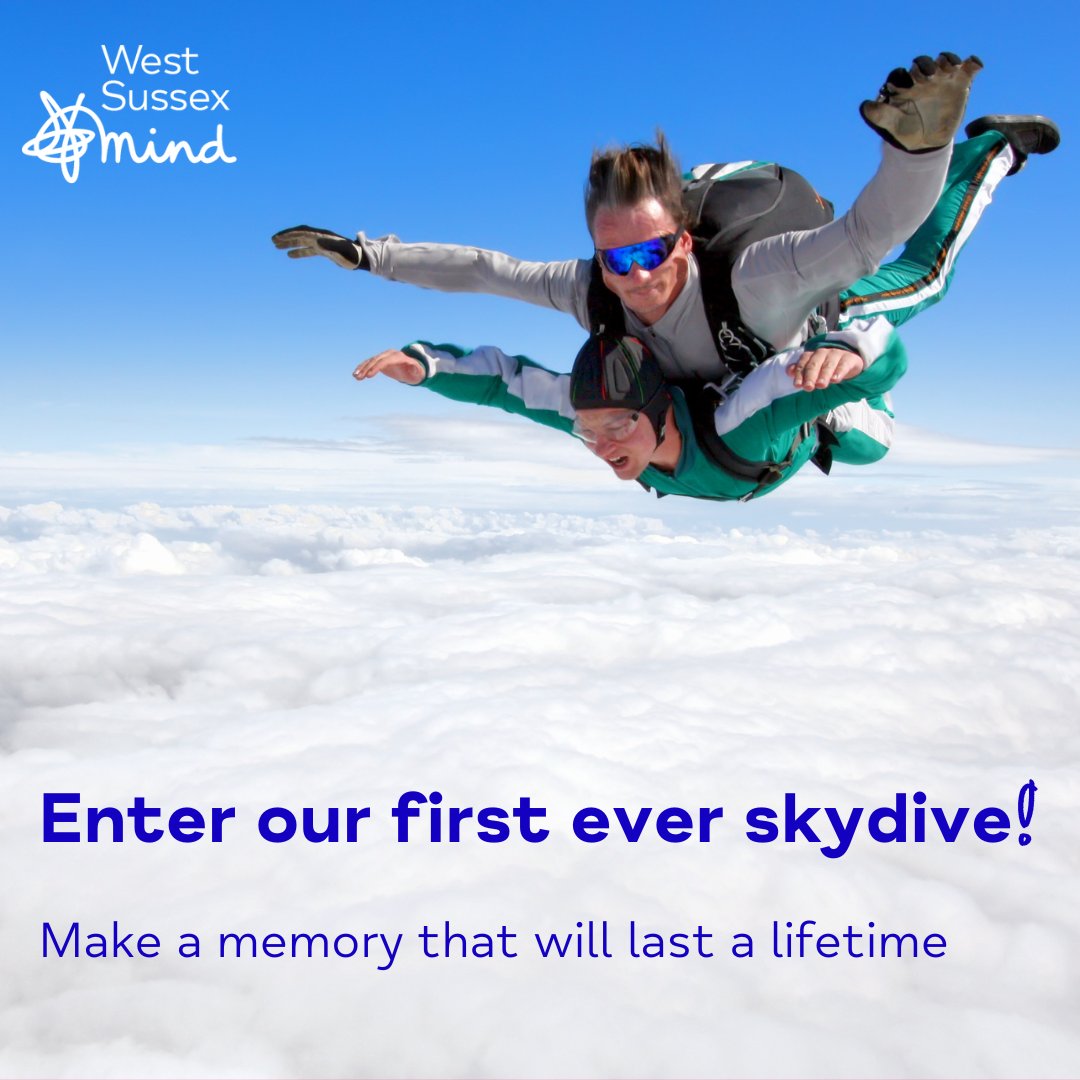 Enter our first ever skydive!⁠ ⁠ Tick a challenge of your bucket list. Have a thrilling and heart-racing time jumping from 12,000 ❤️⁠ ⁠ Visit our webpage for more information: bit.ly/wsmskydive⁠ ⁠ #skydive⁠ #fundraiser⁠ #westsussex⁠