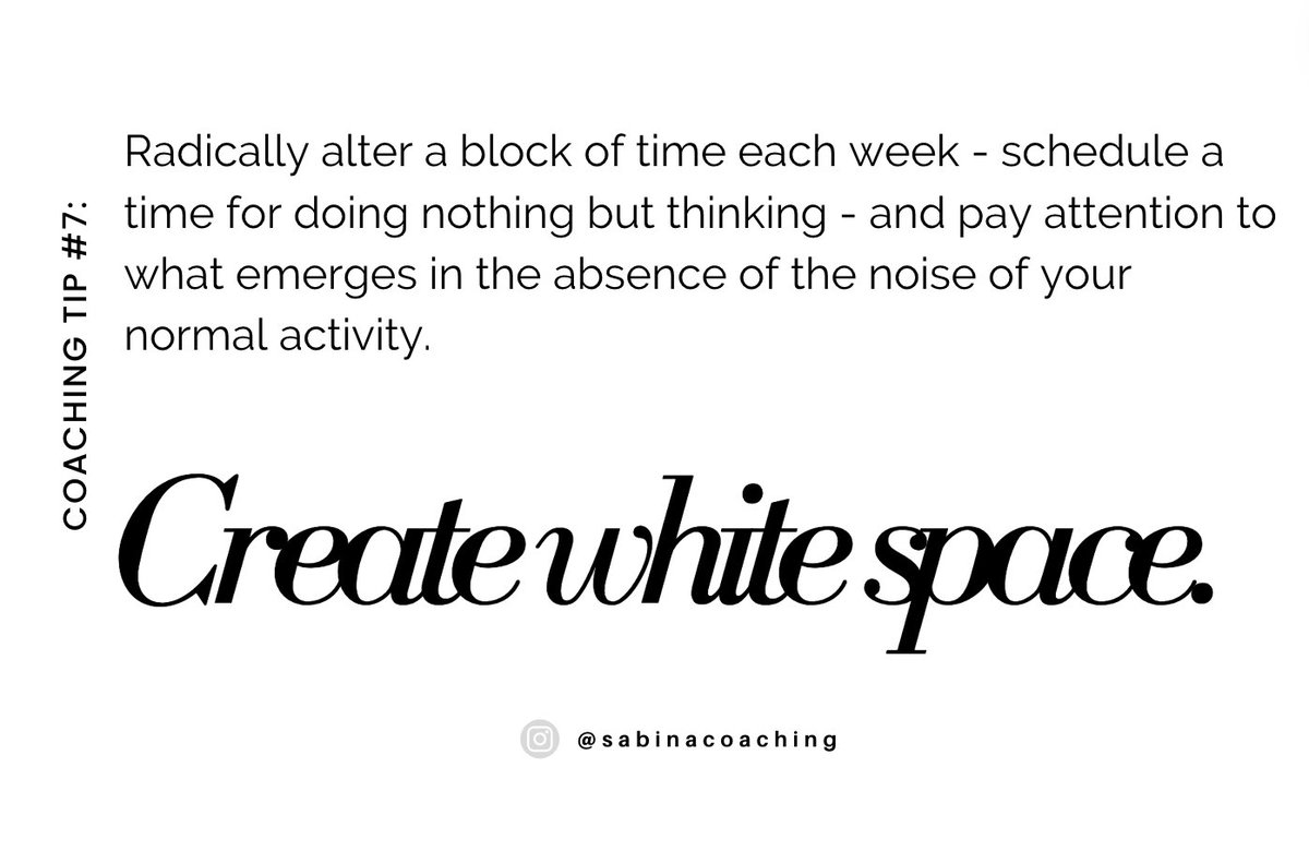 Create white space weekly! A pause to breathe lets you think beyond current issues. It enhances work impact, as seen in my @harvard_business_review article: This Space Intentionally Left White. #courageouslyyou #courageousleadership #wisdomwednesday ow.ly/hImG50RkIOt