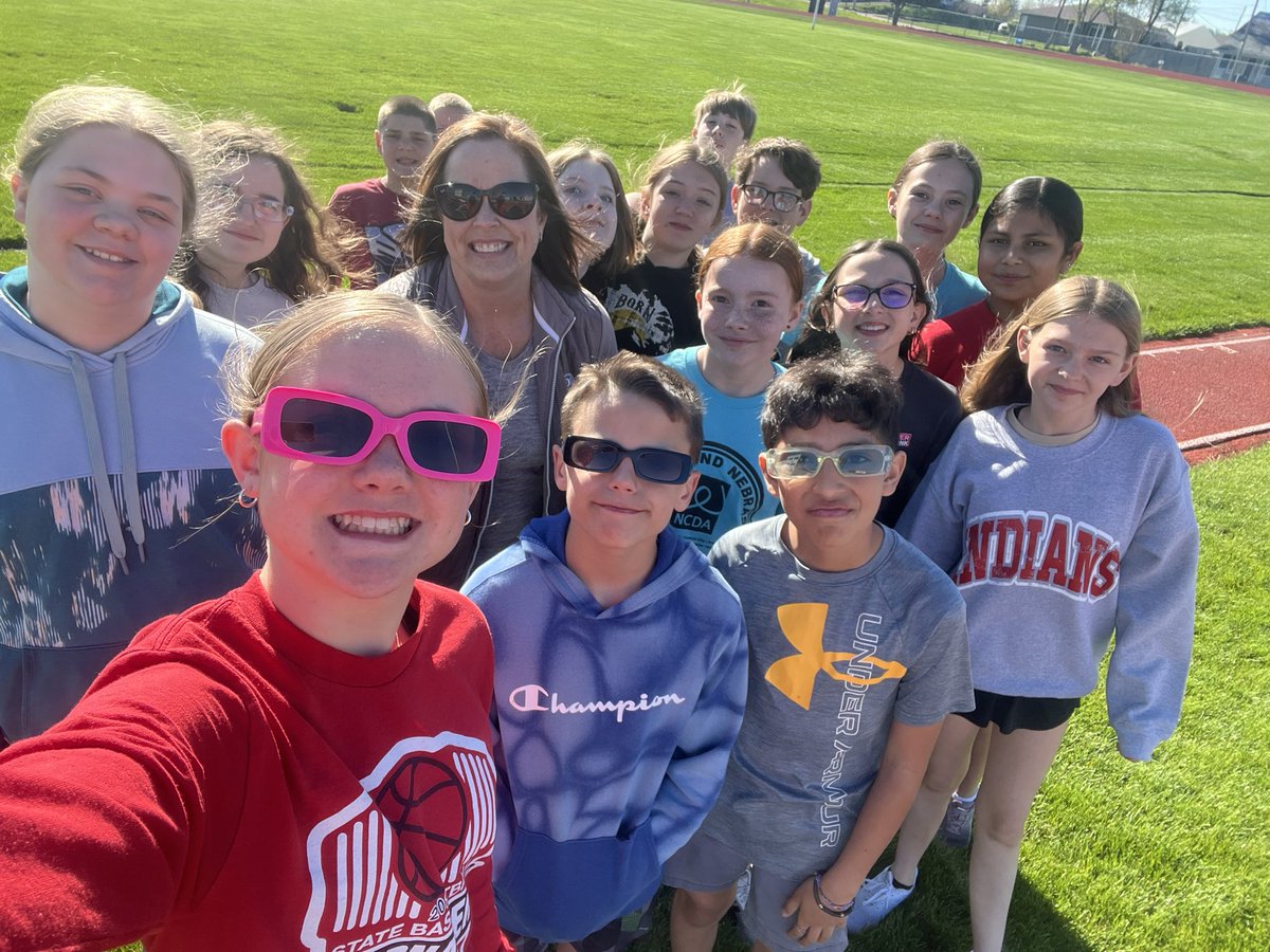 Celebrated with some of my favorite students today for our class period’s performance on the NSCAS.  Meet goal - eat pizza - play kickball during writing class.  🎯🍕✍️ #6thgrade #datadriven