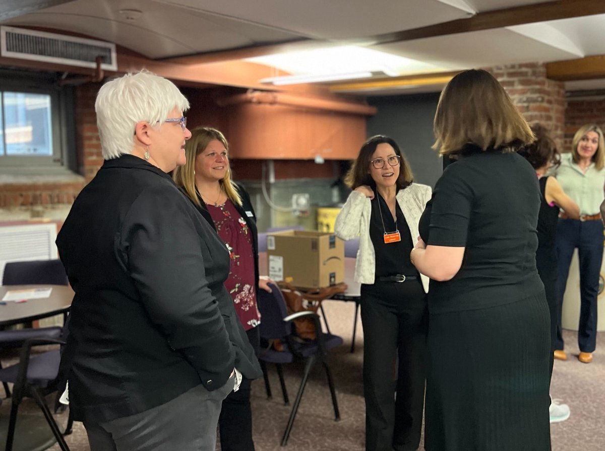 This morning, we met with NH legislators for doughnuts, coffee, and solutions to our state’s child care crisis. We’re looking forward to continuing our work to improve access to quality, affordable #childcare for #NH families, which includes SB 404 and SB 596.