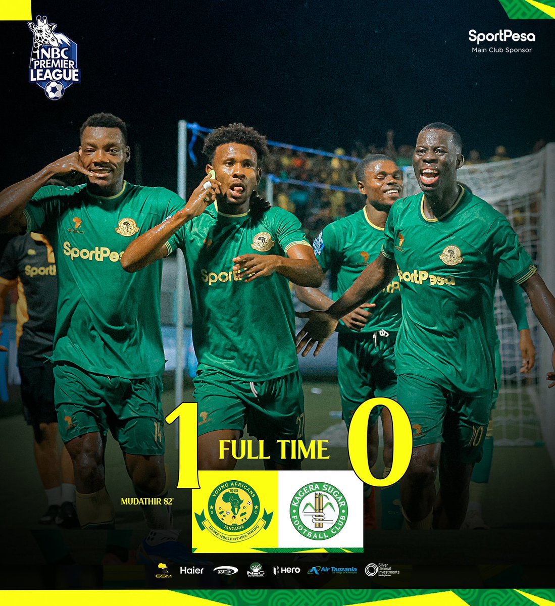 𝐅𝐔𝐋𝐋 𝐓𝐈𝐌𝐄⏱️| #NBCPremierLeague Young Africans SC 1-0 Kagera Sugar #TheClubAboveAll #DaimaMbeleNyumaMwiko