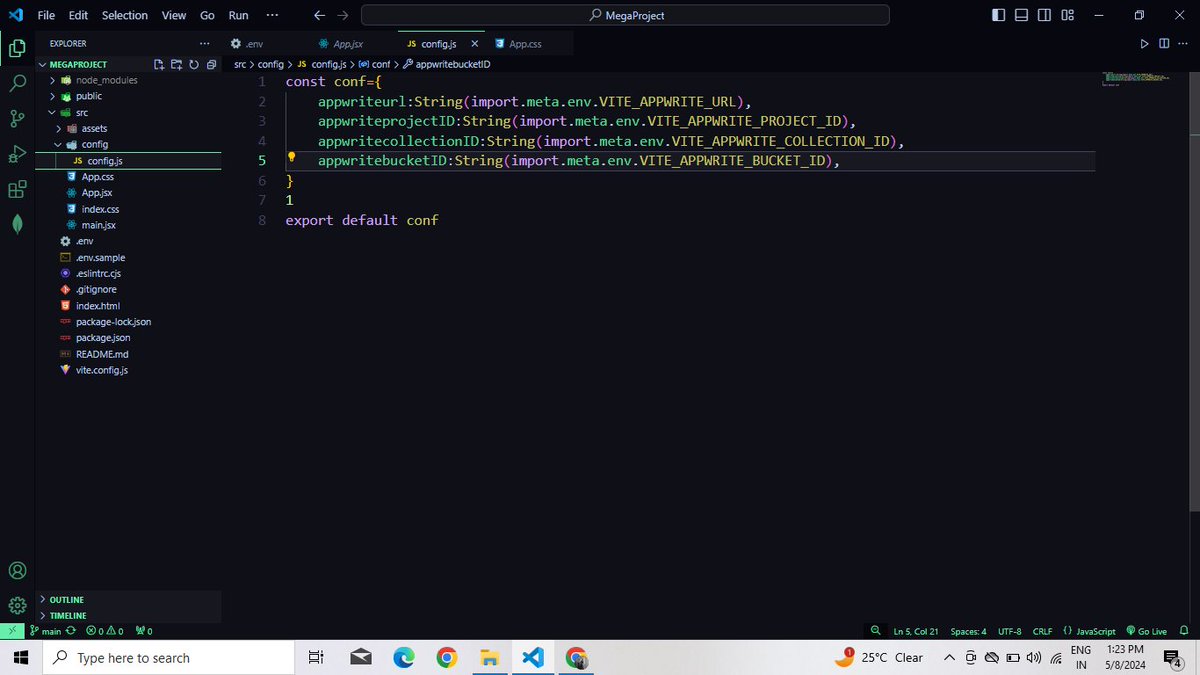 krisna_2510's tweet image. Day :- 11/100 Learning #reactjs

☑️ Configured Appwrite BAS for the project.
☑️ Learn about the Environment variables .
☑️ Set up the Environment variables .
#100DaysOfWebDev #javascript #html  #100daysofcodechallenge #react #LearnInPublic #buildinpublic #MERN #Appwrite