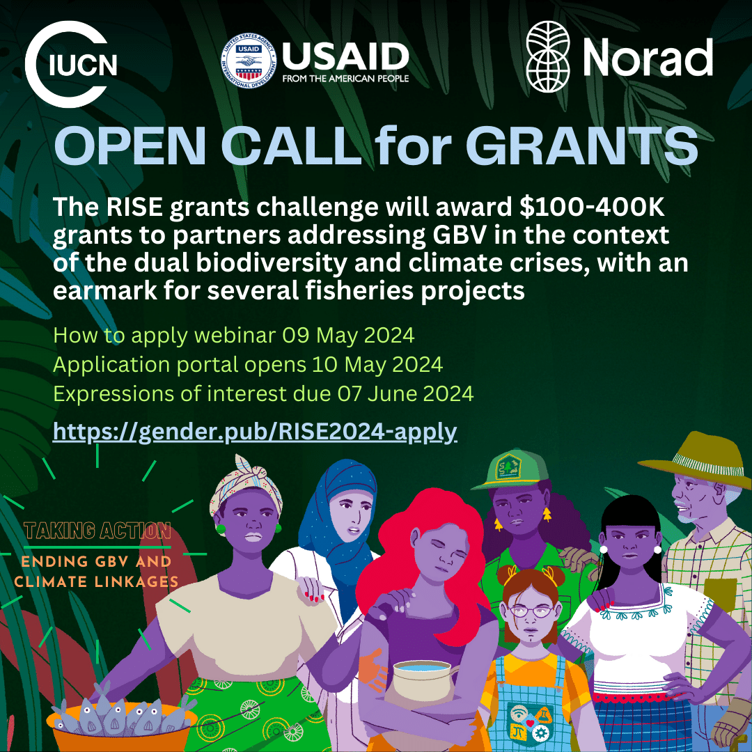 EVENT TOMORROW 📣 The new 2024 #RISEgrants challenge call for proposals will be awarding $100-400K to address #GBV and #environment links. Applications open on May 10 📅 but you can check eligible countries and requirements NOW ❗ 🔗 gender.pub/RISE2024-apply