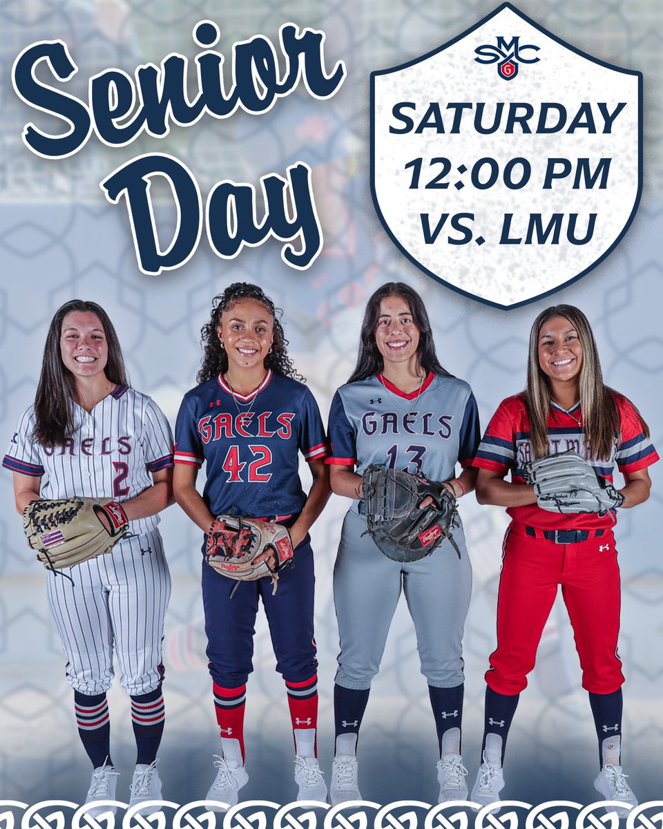 Can’t believe it’s almost here 🥹 Join us this Saturday as we celebrate Senior Day for our four amazing upperclassmen! We will honor our players before first pitch at 12:00pm when we’ll take on LMU in our final game of the season 🔥 #GaelsRise