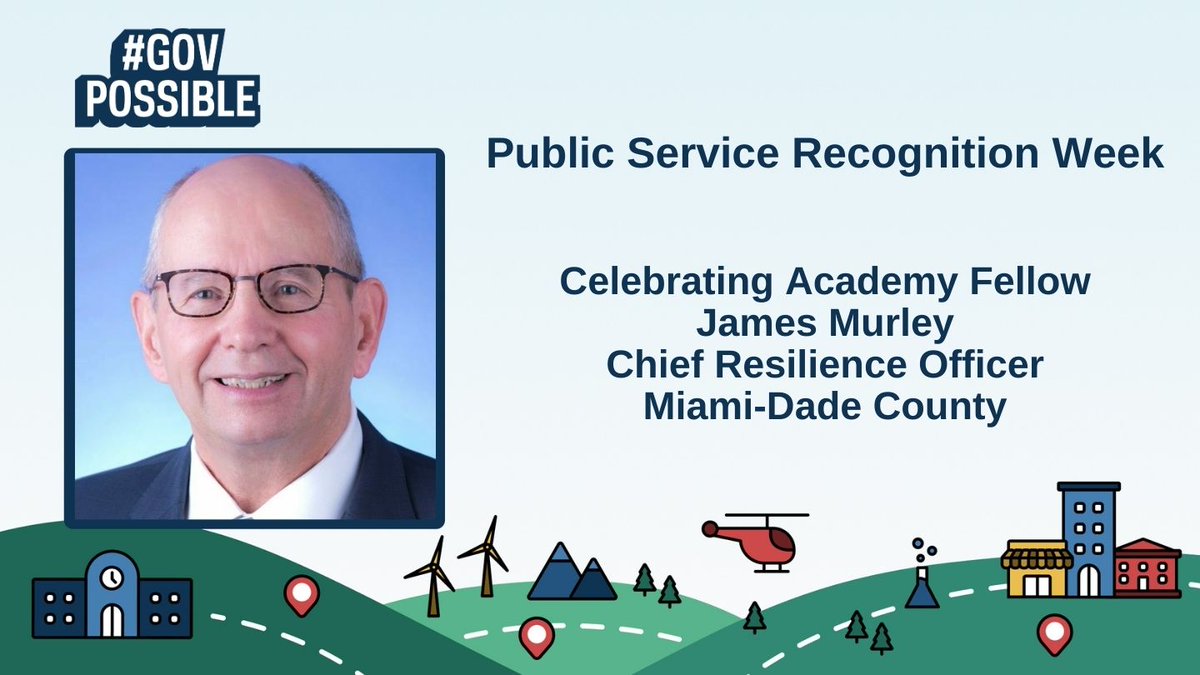 For #PublicServiceRecgonitionWeek and #GovPossible, The Academy celebrates and congratulates James Murley, Chief Resilience Officer of Miami-Dade County for his contributions serving the community and promoting resilience in crisis response! napawash.org/fellow/14155